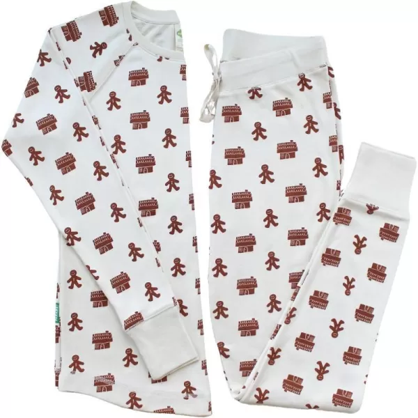 PARADE Organic Matching Winter Collection Pajamas  WomensGingerbread  Womens Set