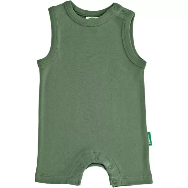 PARADE Organic Tank Rompers  EssentialsCamper Green