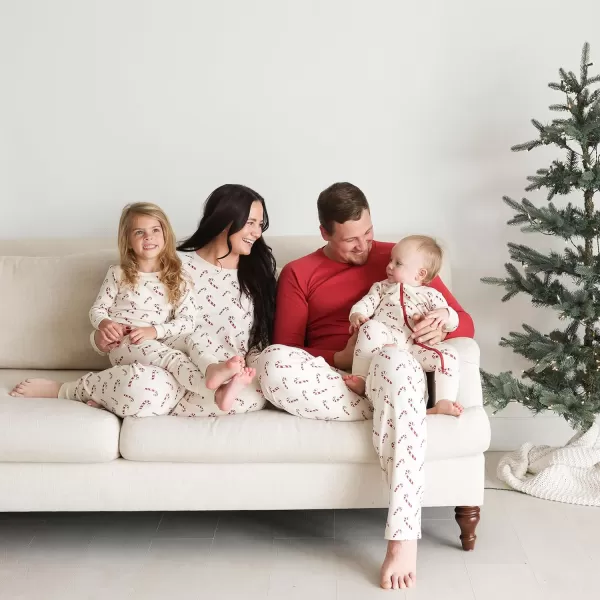 PARADE Organic My Jammies Matching Holiday PajamasCandy Canes
