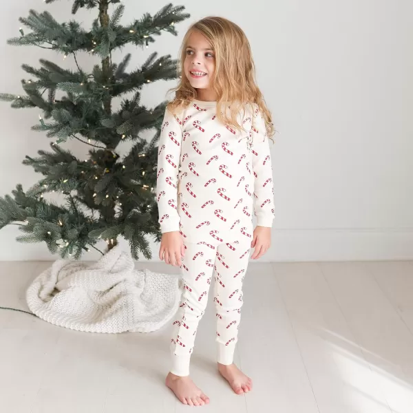 PARADE Organic My Jammies Matching Holiday PajamasCandy Canes
