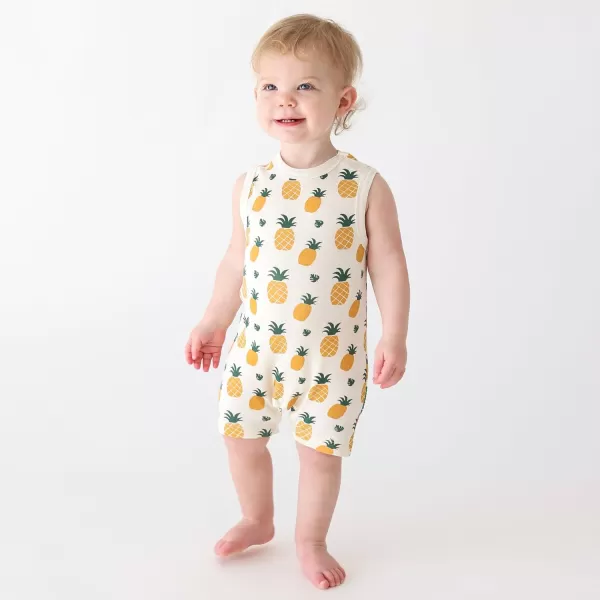 PARADE Organic Tank Rompers  Signature PrintsPineapples