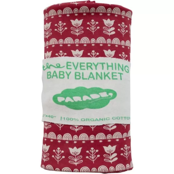 PARADE Everything Organic Baby Blanket Cranberry TulipsPARADE Everything Organic Baby Blanket Cranberry Tulips