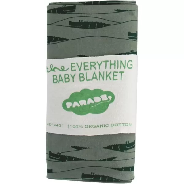 PARADE Everything Organic Baby BlanketCrocodiles