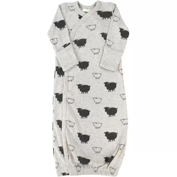 PARADE Organic Gowns  Signature PrintsGrey Sheep