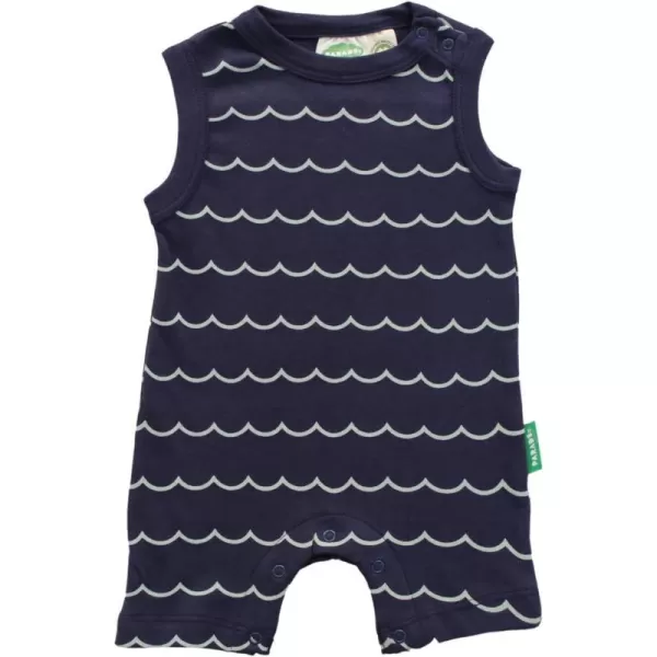 PARADE Organic Tank Rompers  Signature PrintsBig Blue Waves