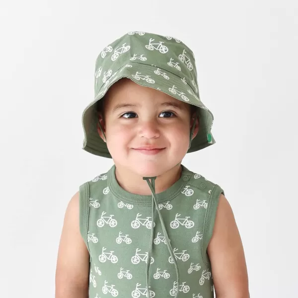 PARADE Reversible Organic Cotton Bucket HatsBikes and Camper Green