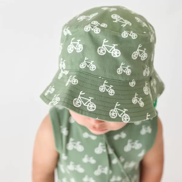 PARADE Reversible Organic Cotton Bucket HatsBikes and Camper Green