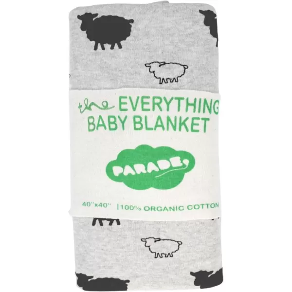 PARADE Everything Organic Baby Blanket Grey SheepPARADE Everything Organic Baby Blanket Grey Sheep