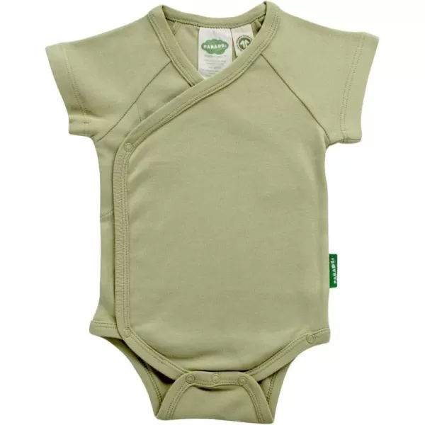 PARADE Organic Wrap Bodysuit  Essentials Short Sleeve Fern 612 MonthsPARADE Organic Wrap Bodysuit  Essentials Short Sleeve Fern 612 Months