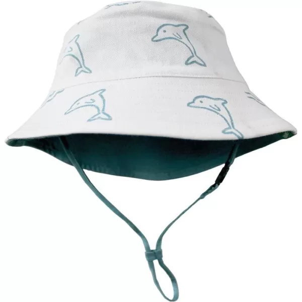 PARADE Reversible Organic Cotton Bucket HatsDolphins and Ocean