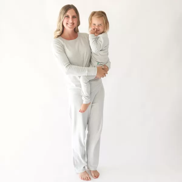 PARADE Organic Womens Pajamas  Snuggle SoftLight Grey Melange