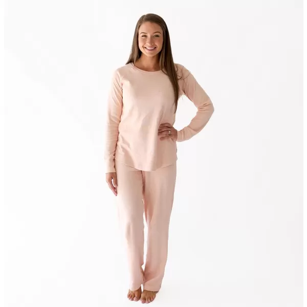 PARADE Organic Womens Pajamas  Snuggle SoftPink Melange