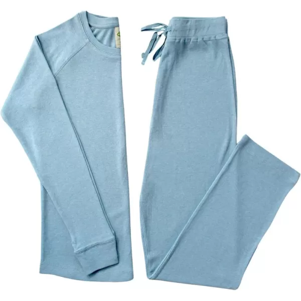 PARADE Organic Womens Pajamas  Snuggle SoftBlue Melange