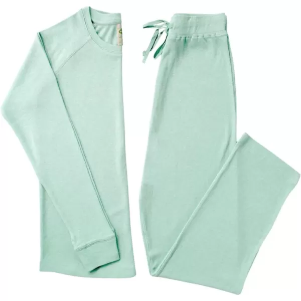 PARADE Organic Womens Pajamas  Snuggle SoftGreen Melange