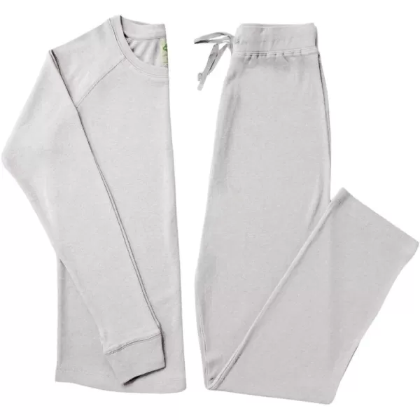 PARADE Organic Womens Pajamas  Snuggle SoftLight Grey Melange