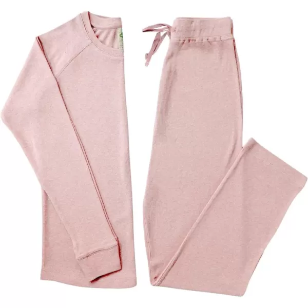 PARADE Organic Womens Pajamas  Snuggle SoftPink Melange