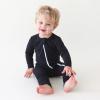 imagePARADE Organic Essentials 2Way Zip Romper  Long SleeveBlack