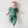 imagePARADE Organic Essentials 2Way Zip Romper  Short SleeveEmerald Green
