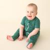 imagePARADE Organic Essentials 2Way Zip Romper  Short SleeveEmerald Green