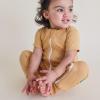 imagePARADE Organic Essentials 2Way Zip Romper  Short SleeveHoney