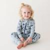 imagePARADE Organic Signature Print 2Way Zip Romper  Long Sleeve  Brown  Unisex  Infant  NewbornToddlerSpace
