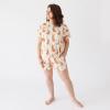 imagePARADE Organic Womens Pajamas  ShortBrown Bunnies