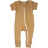 imagePARADE Organic Essentials 2Way Zip Romper  Short SleeveHoney