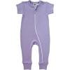 imagePARADE Organic Essentials 2Way Zip Romper  Short SleeveLilac
