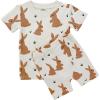 imagePARADE quotMy Jammies Organic Kids Pajamas  ShortBrown Bunnies