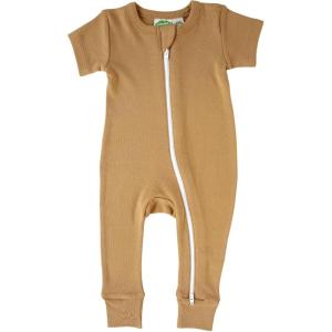 imagePARADE Organic Essentials 2Way Zip Romper  Short SleeveHoney