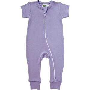 imagePARADE Organic Essentials 2Way Zip Romper  Short SleeveLilac