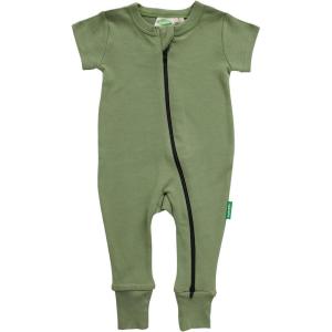 imagePARADE Organic Essentials 2Way Zip Romper  Short SleeveOlive Green