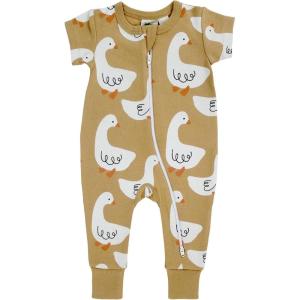 imagePARADE Organic Signature Print 2Way Zip Romper Short SleeveGoose