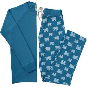 imagePARADE Organic UnisexMens Pajamas  HolidayPolar Bears  UnisexMens Set