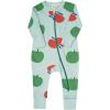 imagePARADE Organic Signature Print 2Way Zip Romper  Long SleeveGreen Apples