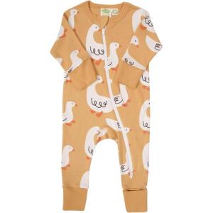 imagePARADE Organic Signature Print 2Way Zip Romper  Long SleeveHoney Goose
