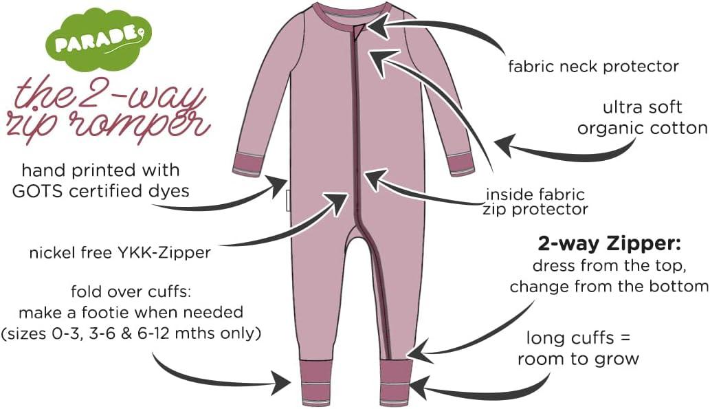 imagePARADE Organic Holiday Print 2Way Zip RomperBig Pears