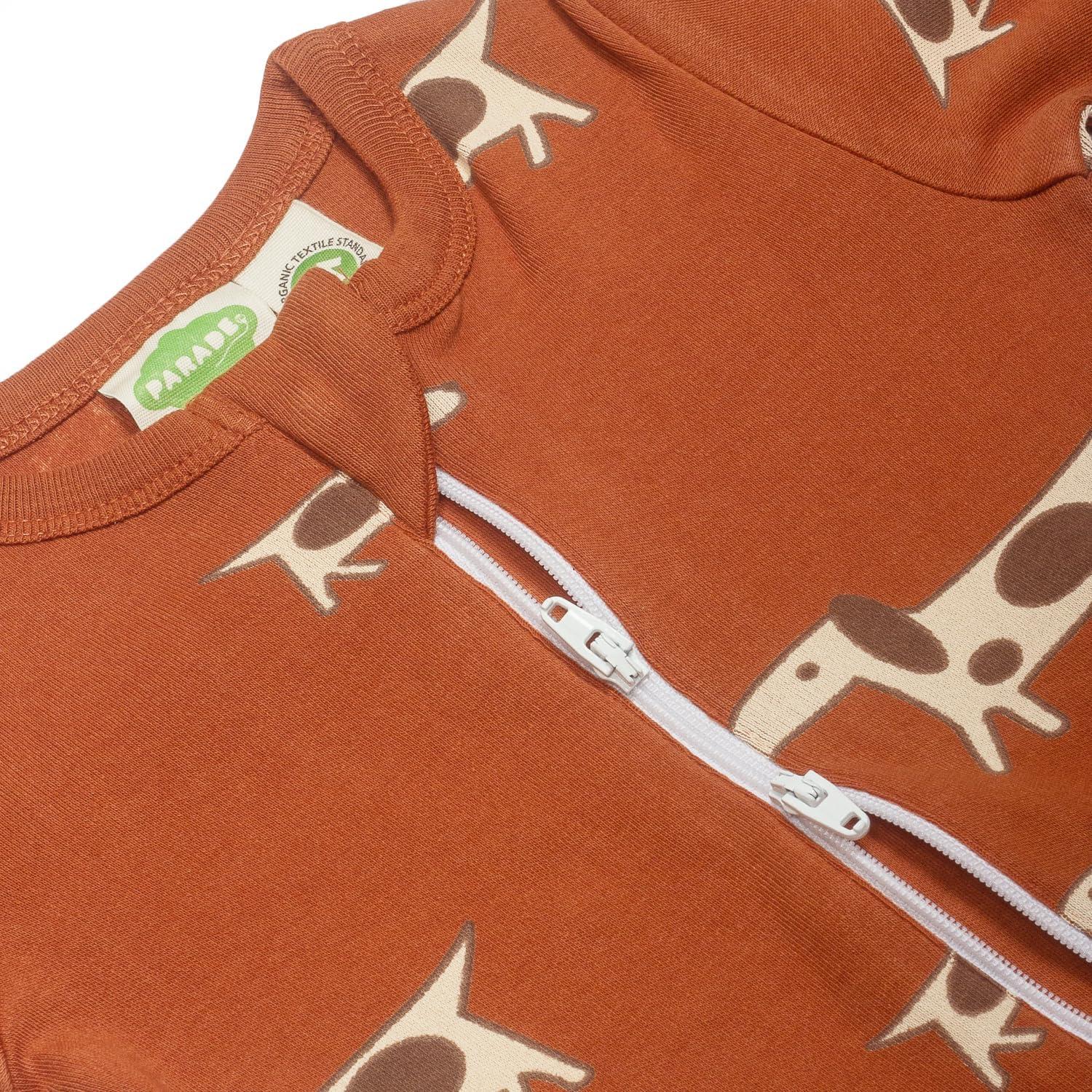 imagePARADE Organic Holiday Print 2Way Zip RomperDogs