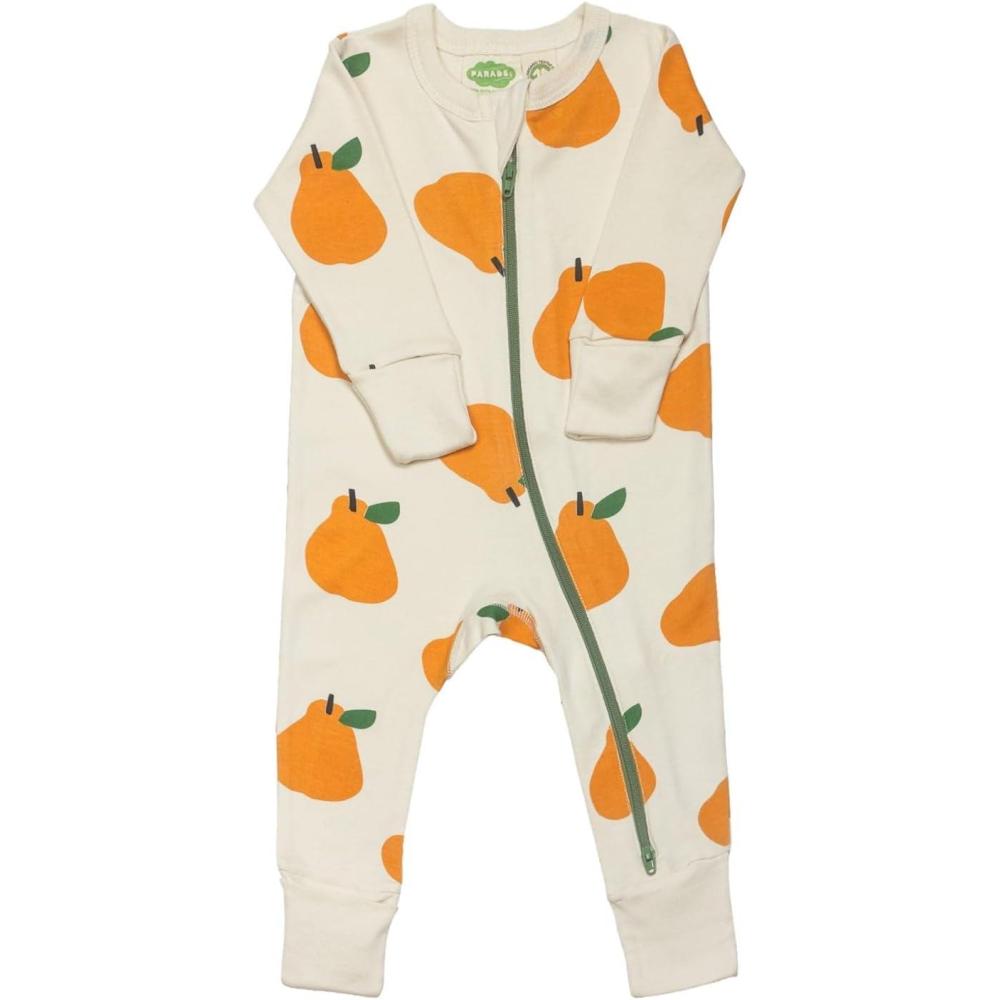 imagePARADE Organic Holiday Print 2Way Zip RomperBig Pears