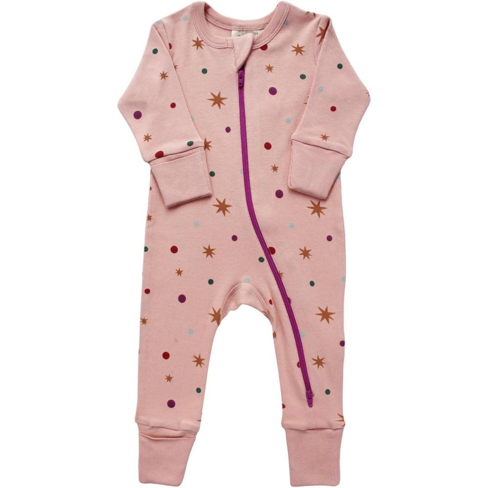 imagePARADE Organic Holiday Print 2Way Zip RomperConfetti