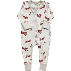 imagePARADE Organic Holiday Print 2Way Zip RomperFoxes