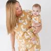 image:imagePARADE Organic Signature Print 2Way Zip Romper  Short SleeveGoose