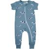 image:imagePARADE Organic Signature Print 2Way Zip Romper  Short SleeveBlue Dogs