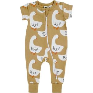 image:imagePARADE Organic Signature Print 2Way Zip Romper  Short SleeveGoose