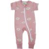 image:imagePARADE Organic Signature Print 2Way Zip Romper  Short SleevePink Cats