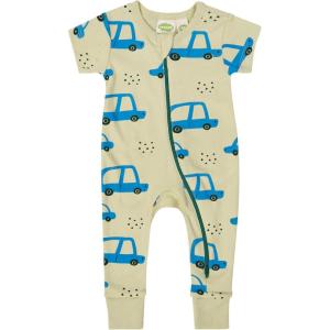 image:imagePARADE Organic Signature Print 2Way Zip Romper  Short SleeveCars