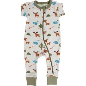image:imagePARADE Organic Signature Print 2Way Zip Romper  Short SleeveOh Canada