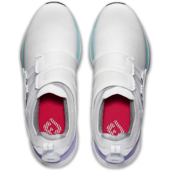 Footjoy Womens Hyperflex BoaWhiteIce BluePurple