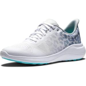 imageFootJoy Womens Fj Flex Golf ShoeWhiteGreyLeopard