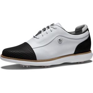 imageFootJoy Womens Traditions Golf ShoeWhiteBlack Cap Toe